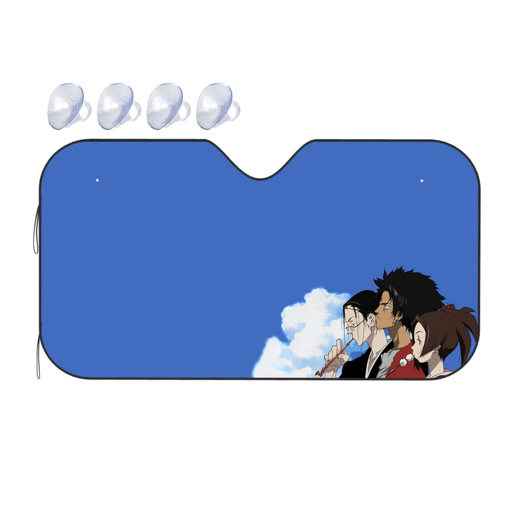Anime Samurai Champloor Car Sunshade