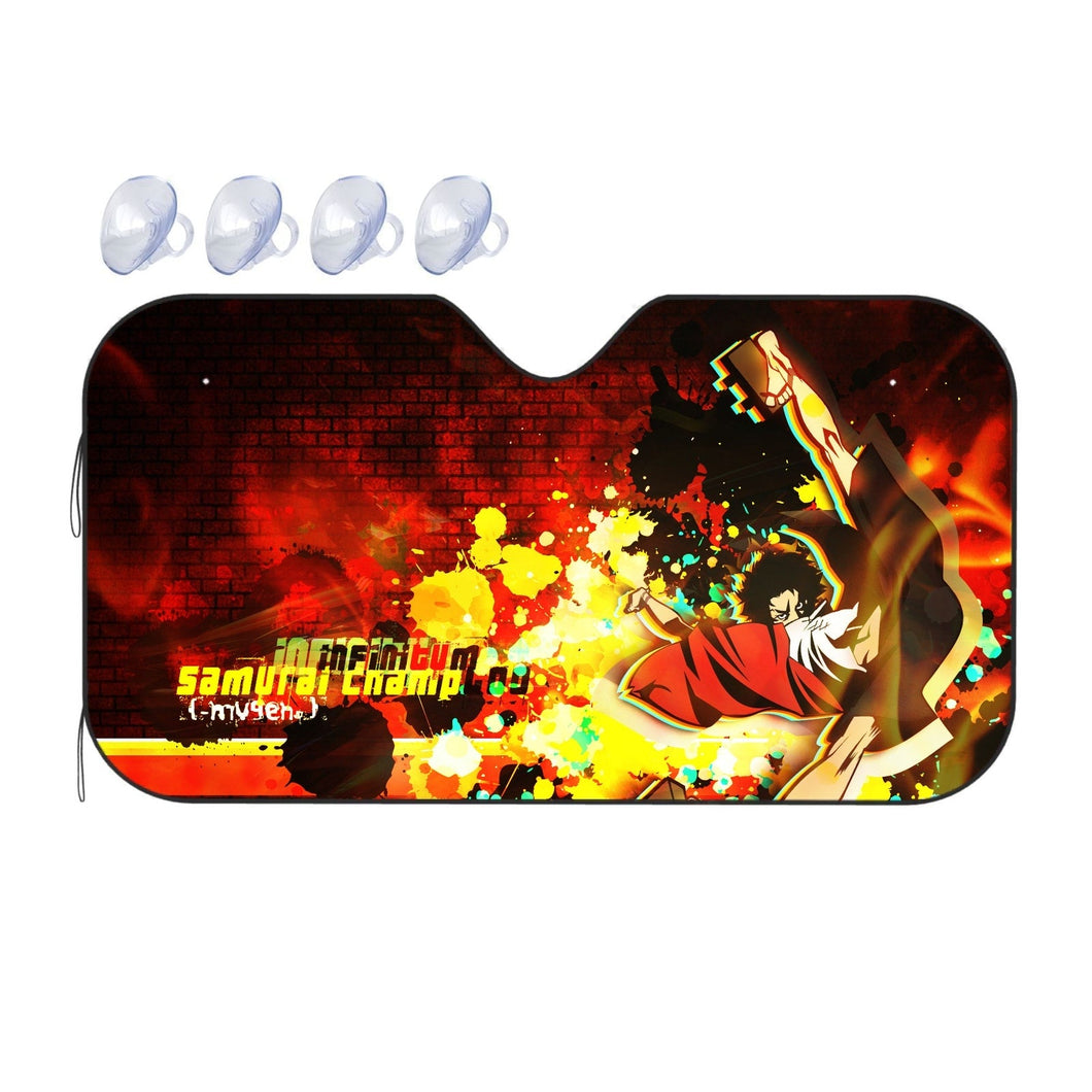 Anime Samurai Champloor Car Sunshade