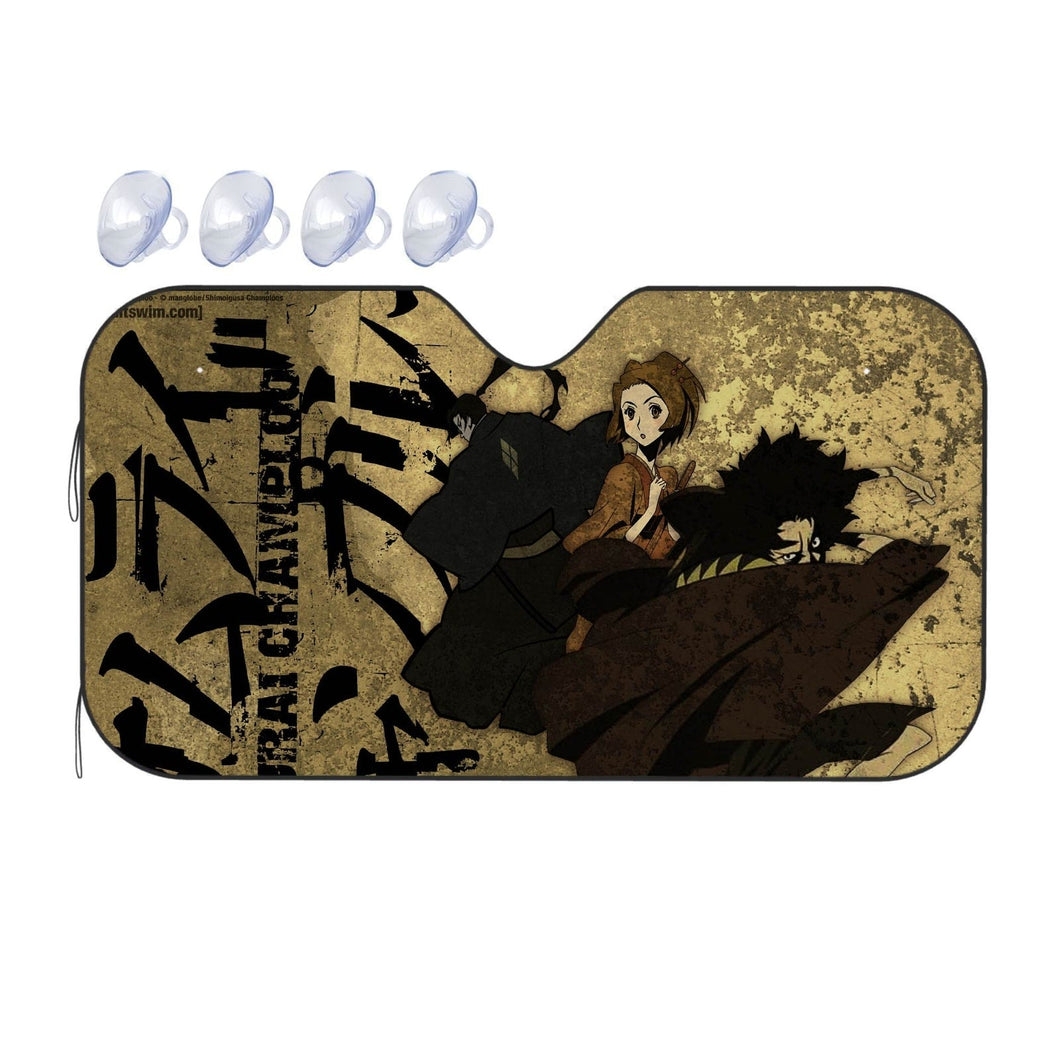 Anime Samurai Champloor Car Sunshade