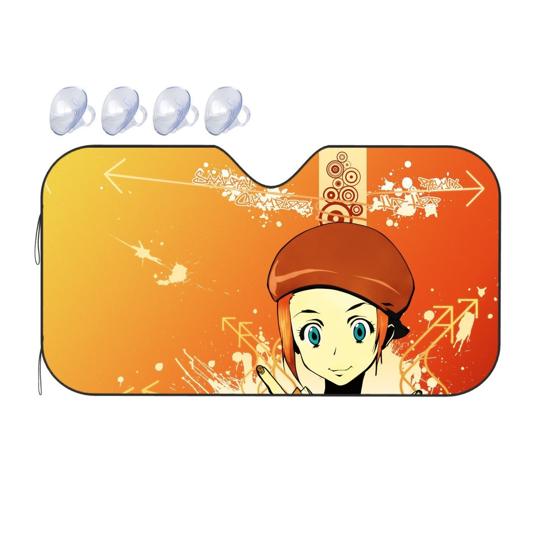 Anime Samurai Champloor Car Sunshade