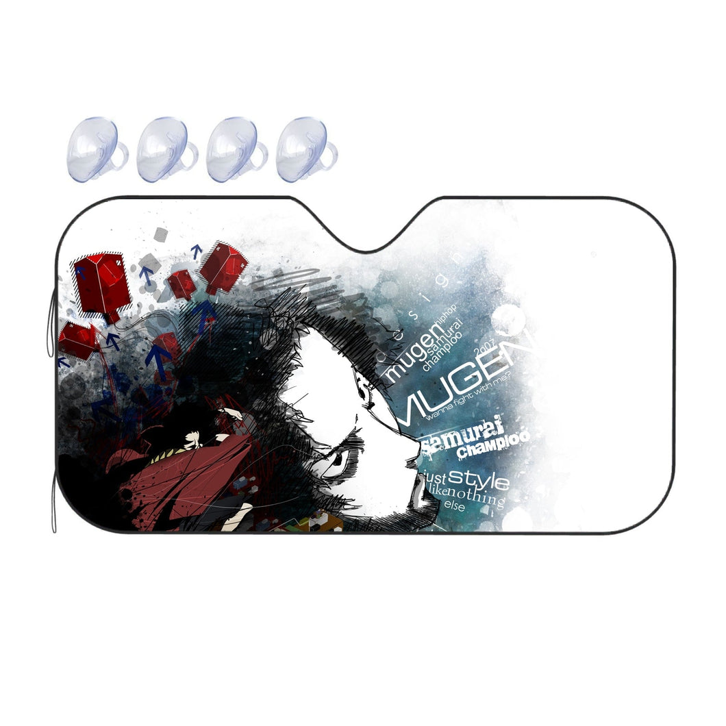 Anime Samurai Champloor Car Sunshade