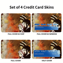 Load image into Gallery viewer, Anime Samurai Champloor Credit Card Skins (4-in-1 Pack)
