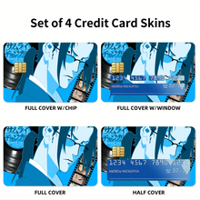 Load image into Gallery viewer, Anime Samurai Champloor Credit Card Skins (4-in-1 Pack)

