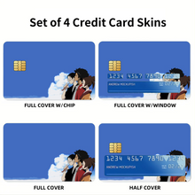 Load image into Gallery viewer, Anime Samurai Champloor Credit Card Skins (4-in-1 Pack)
