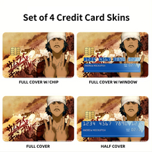 Load image into Gallery viewer, Anime Samurai Champloor Credit Card Skins (4-in-1 Pack)
