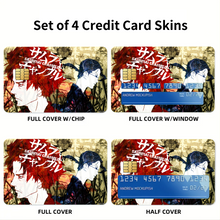 Load image into Gallery viewer, Anime Samurai Champloor Credit Card Skins (4-in-1 Pack)
