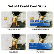 Load image into Gallery viewer, Anime Samurai Champloor Credit Card Skins (4-in-1 Pack)
