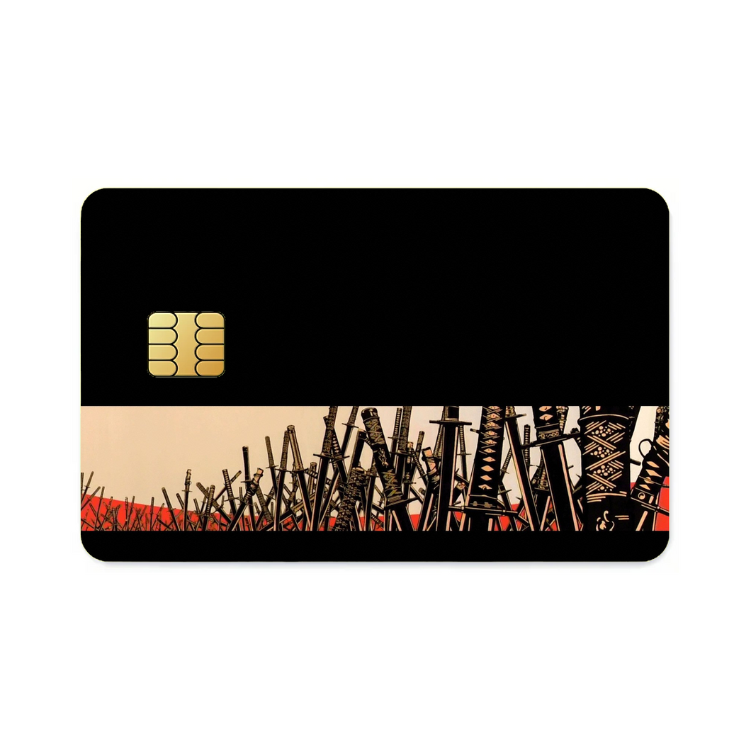 Anime Samurai Champloor Credit Card Skins (4-in-1 Pack)