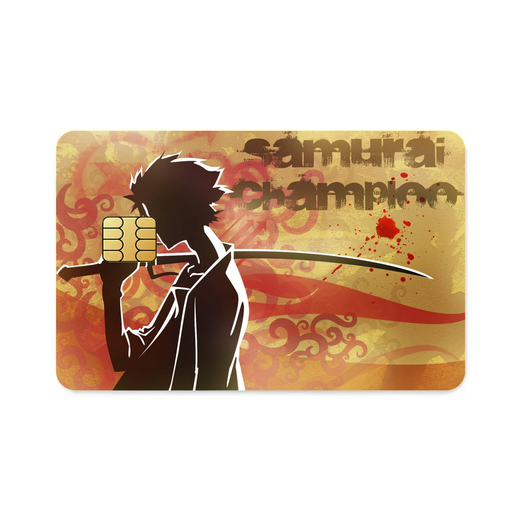 Anime Samurai Champloor Credit Card Skins (4-in-1 Pack)
