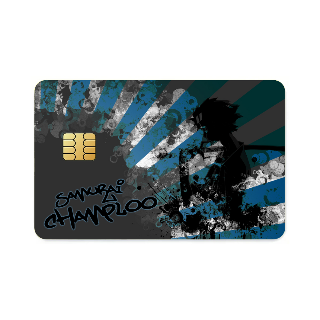 Anime Samurai Champloor Credit Card Skins (4-in-1 Pack)