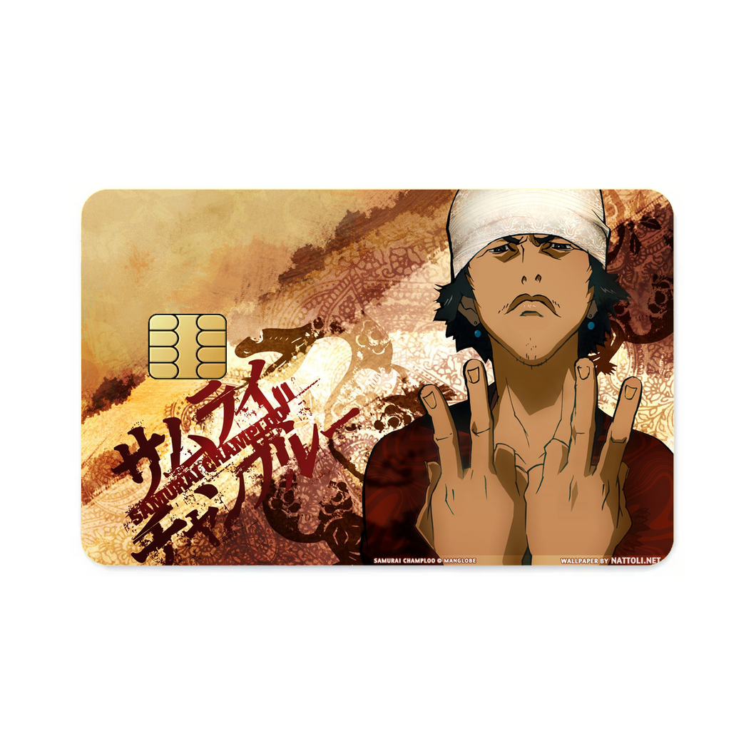 Anime Samurai Champloor Credit Card Skins (4-in-1 Pack)