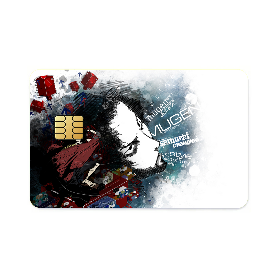 Anime Samurai Champloor Credit Card Skins (4-in-1 Pack)