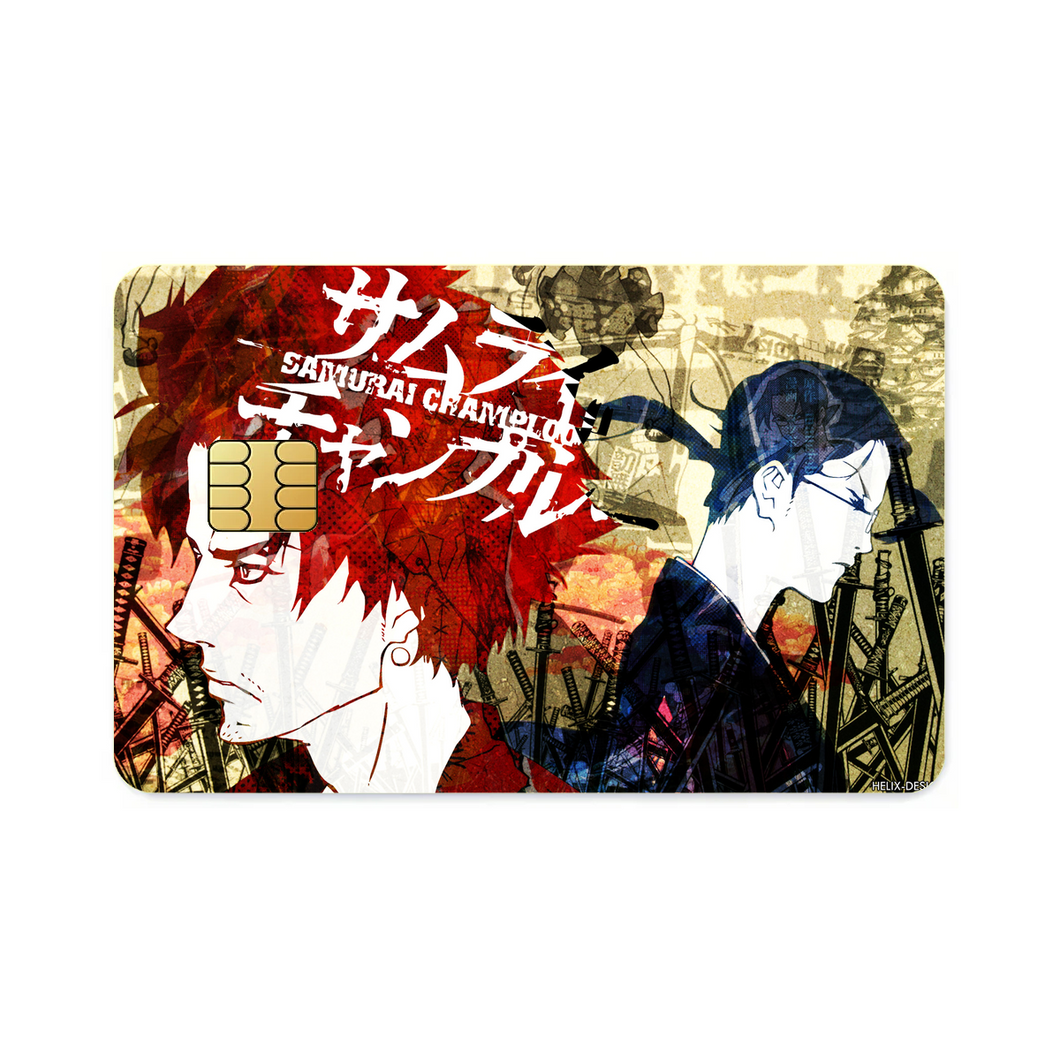 Anime Samurai Champloor Credit Card Skins (4-in-1 Pack)