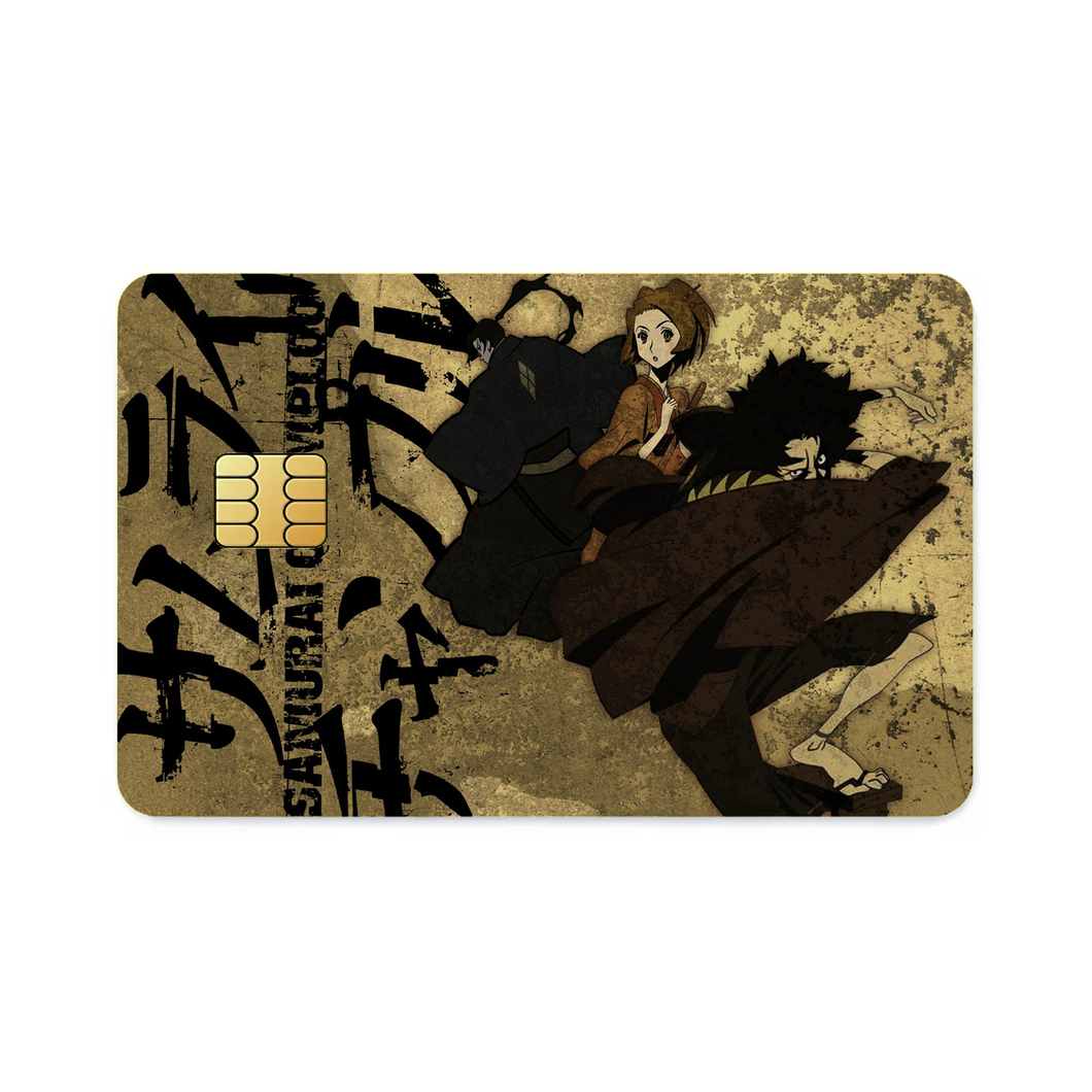 Anime Samurai Champloor Credit Card Skins (4-in-1 Pack)