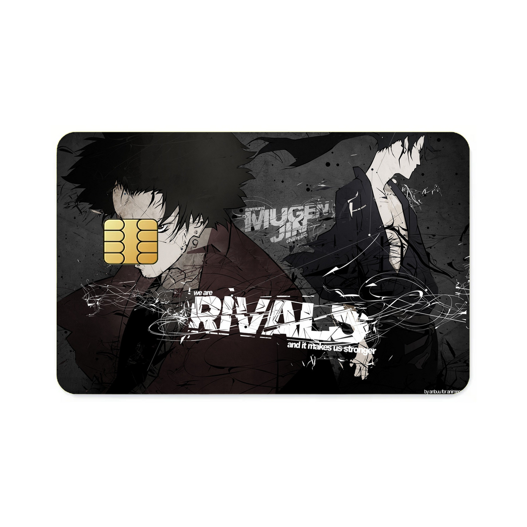 Anime Samurai Champloor Credit Card Skins (4-in-1 Pack)