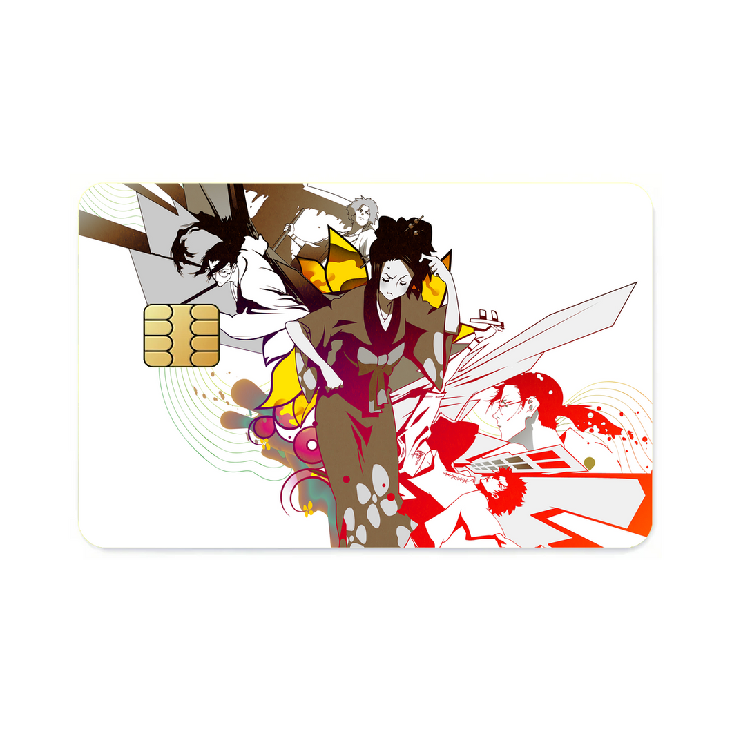 Anime Samurai Champloor Credit Card Skins (4-in-1 Pack)