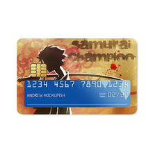 Load image into Gallery viewer, Anime Samurai Champloor Credit Card Skins (4-in-1 Pack)
