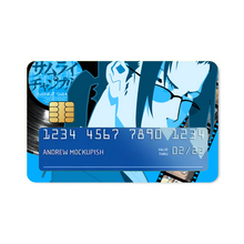 Load image into Gallery viewer, Anime Samurai Champloor Credit Card Skins (4-in-1 Pack)
