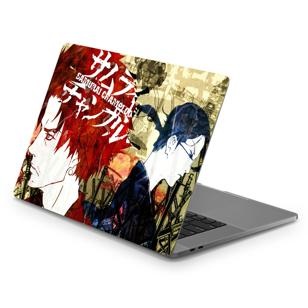 Anime Samurai Champloor Macbook Skin