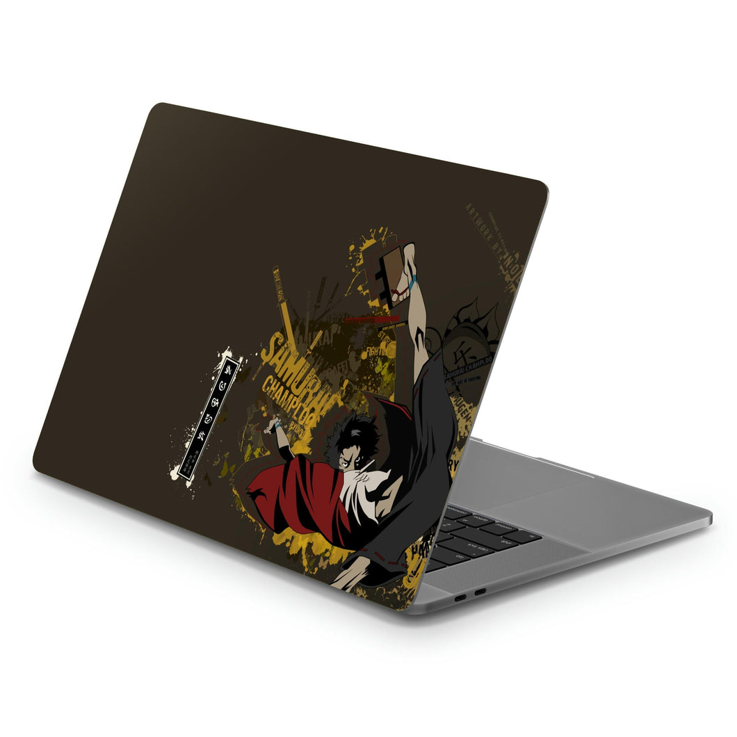 Anime Samurai Champloor Macbook Skin