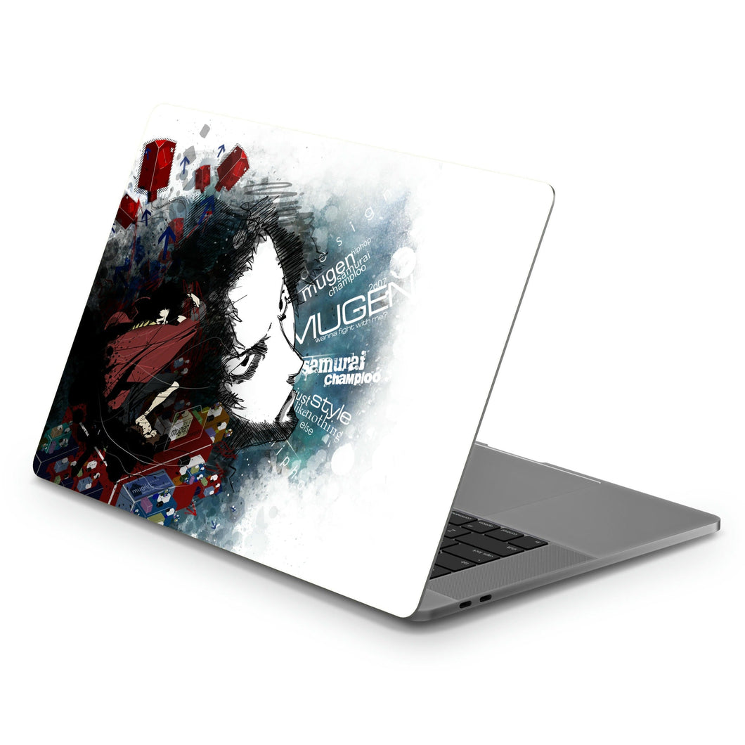 Anime Samurai Champloor Macbook Skin