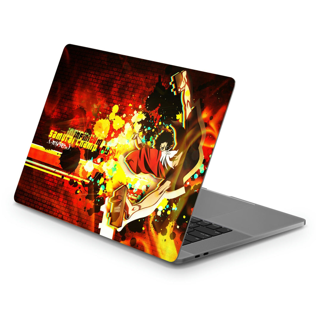 Anime Samurai Champloor Macbook Skin