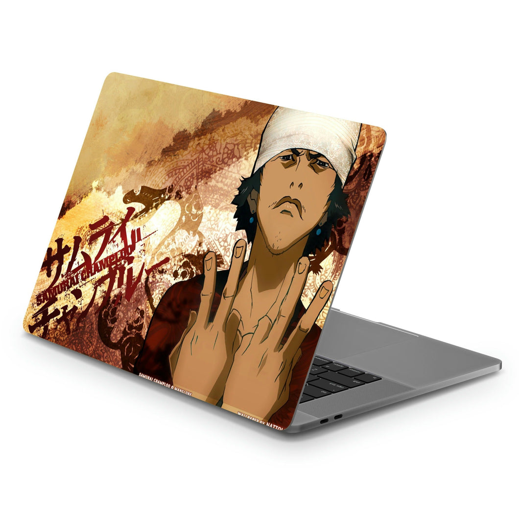 Anime Samurai Champloor Macbook Skin