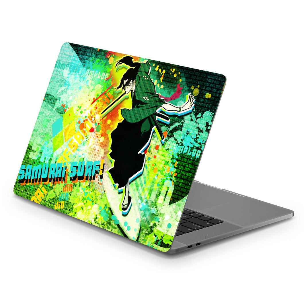 Anime Samurai Champloor Macbook Skin