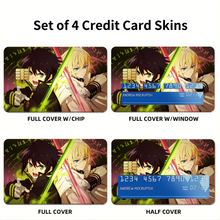 Load image into Gallery viewer, Anime Seraph of the End Credit Card Skins (4-in-1 Pack)
