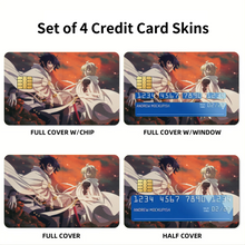 Load image into Gallery viewer, Anime Seraph of the Endr Credit Card Skins (4-in-1 Pack)
