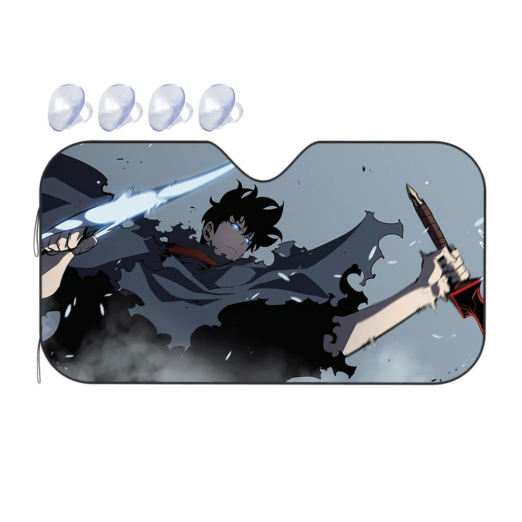 Anime Solo Leveling Car Sunshade