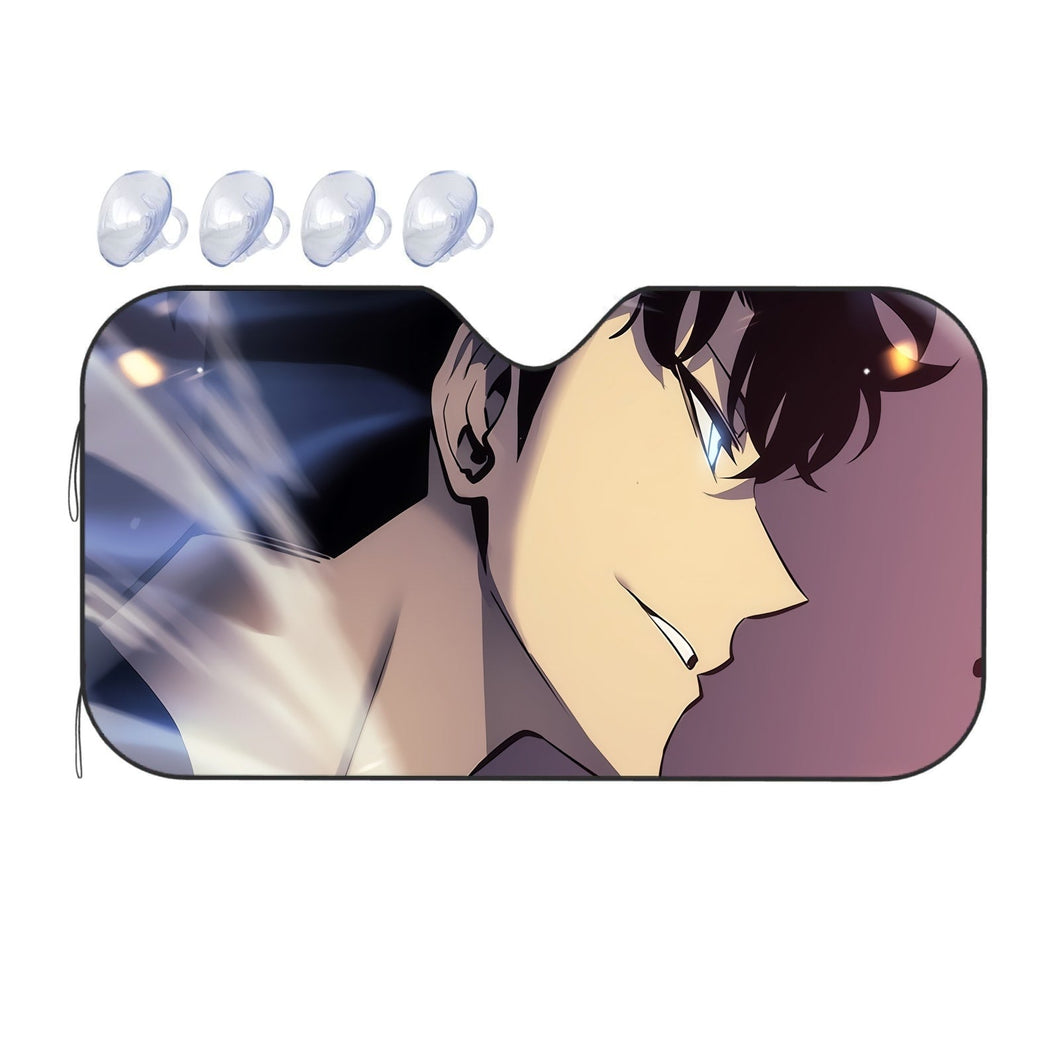 Anime Solo Leveling Car Sunshade