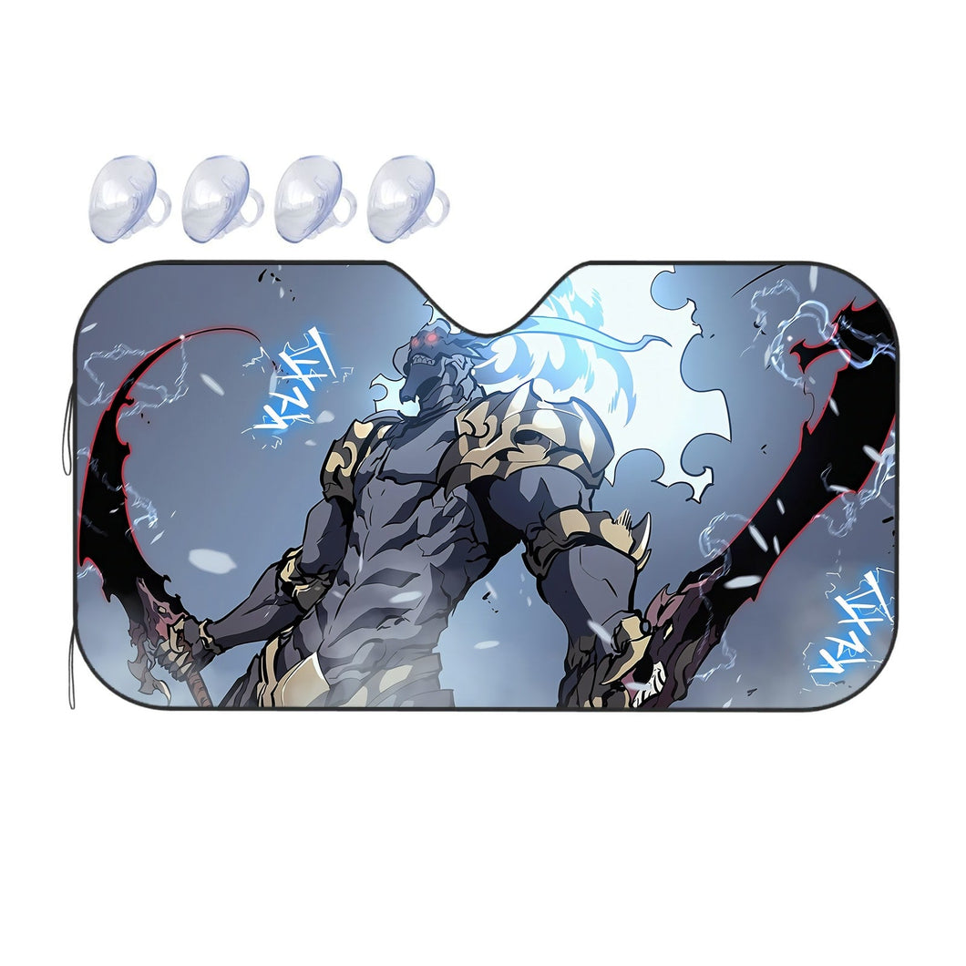 Anime Solo Leveling Car Sunshade