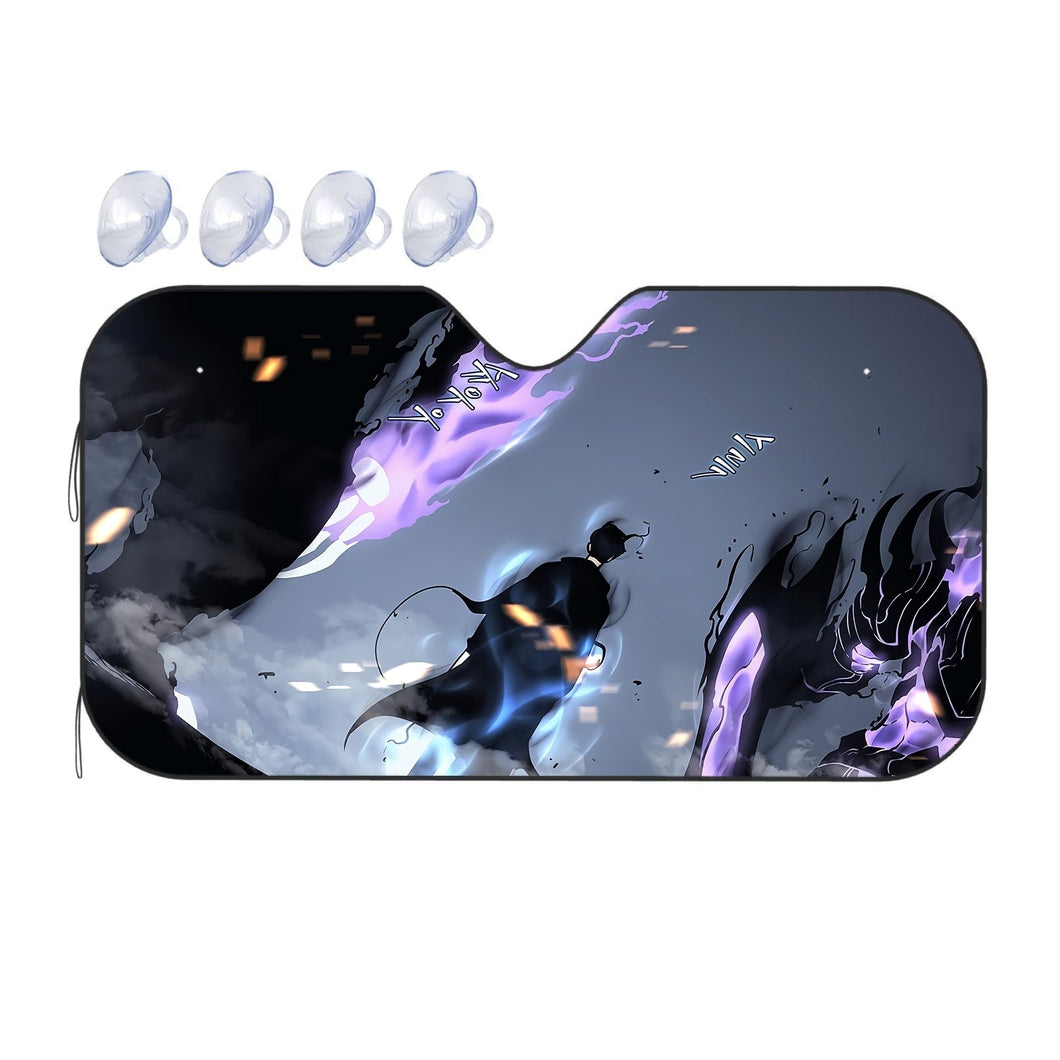 Anime Solo Leveling Car Sunshade