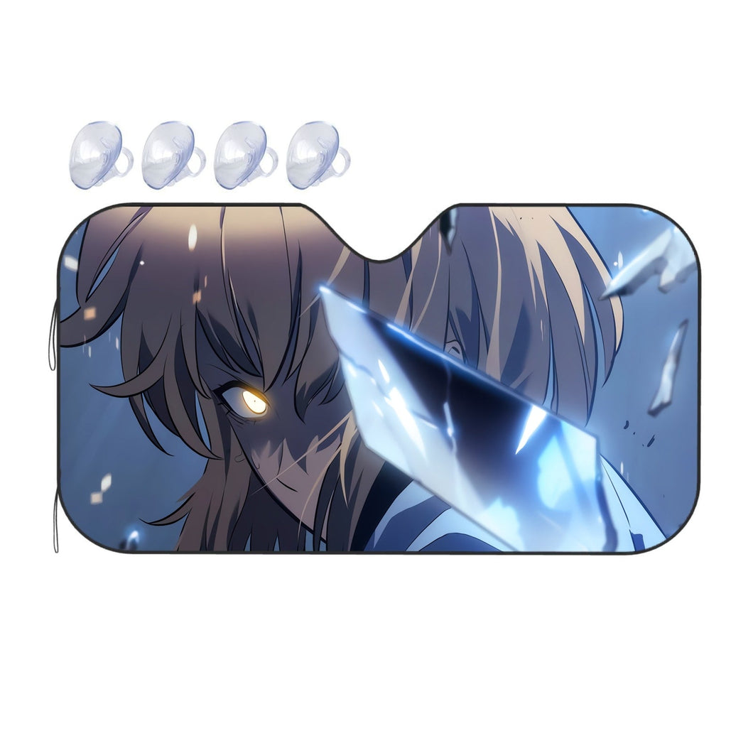 Anime Solo Leveling Car Sunshade