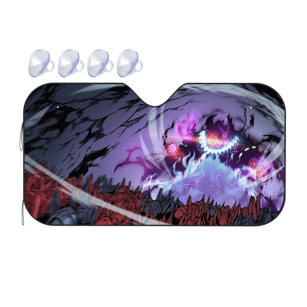 Anime Solo Leveling Car Sunshade