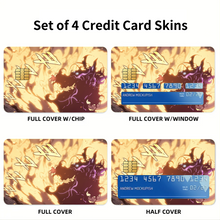 Load image into Gallery viewer, Anime Solo Leveling Credit Card Skins (4-in-1 Pack)
