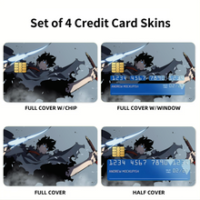 Load image into Gallery viewer, Anime Solo Leveling Credit Card Skins (4-in-1 Pack)
