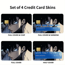 Load image into Gallery viewer, Anime Solo Leveling Credit Card Skins (4-in-1 Pack)
