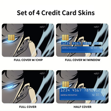 Load image into Gallery viewer, Anime Solo Leveling Credit Card Skins (4-in-1 Pack)
