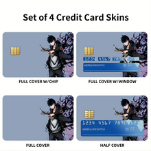 Load image into Gallery viewer, Anime Solo Leveling Credit Card Skins (4-in-1 Pack)
