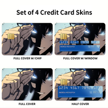 Load image into Gallery viewer, Anime Solo Leveling  Credit Card Skins (4-in-1 Pack)
