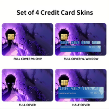 Load image into Gallery viewer, Anime Solo Leveling Credit Card Skins (4-in-1 Pack)
