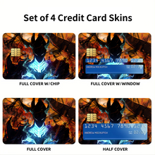 Load image into Gallery viewer, Anime Solo Leveling  Credit Card Skins (4-in-1 Pack)

