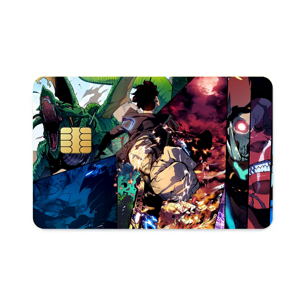 Anime Solo Leveling Credit Card Skins (4-in-1 Pack)