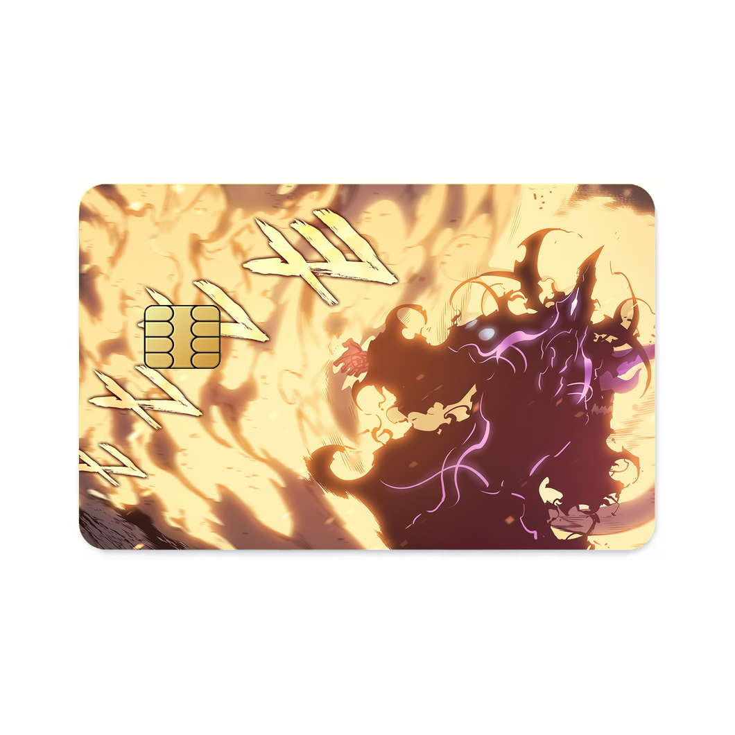Anime Solo Leveling Credit Card Skins (4-in-1 Pack)
