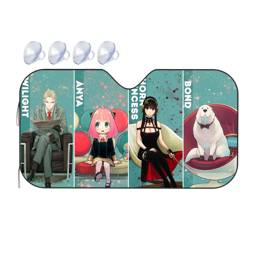 Anime Spy x Family Car Sunshade