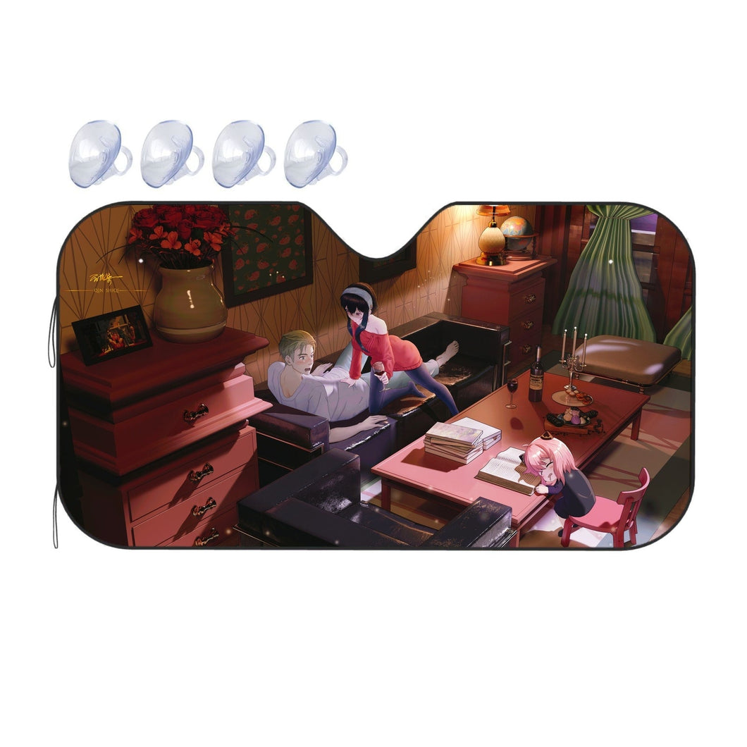 Anime Spy x Family  Car Sunshade