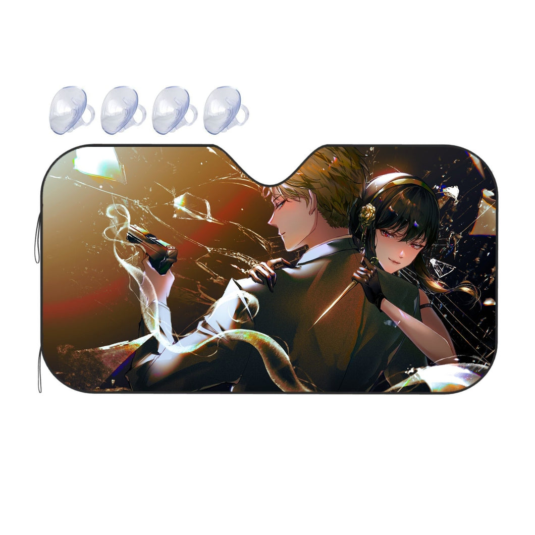 Anime Spy x Family Car Sunshade