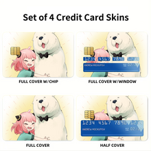 Load image into Gallery viewer, Anime Spy x Family Credit Card Skins (4-in-1 Pack)
